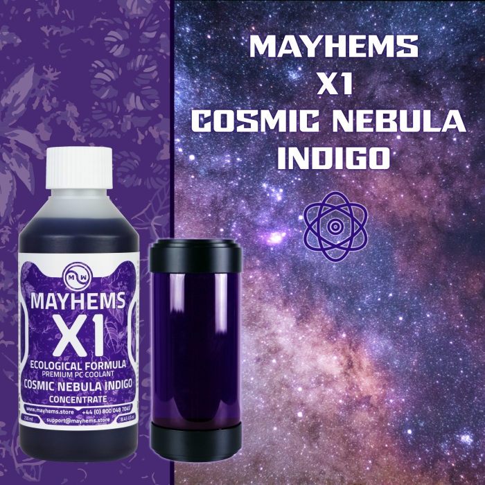 Mayhems X1 Concentrate Coolant, Cosmic Nebula Indigo, 250ml