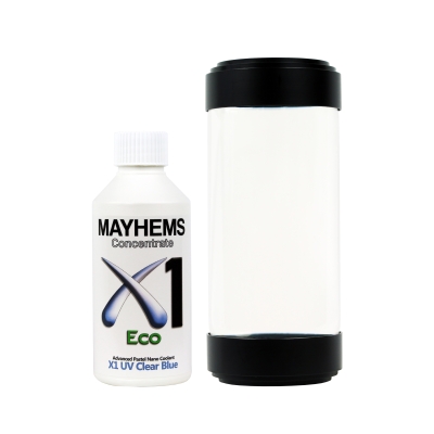 Mayhems - PC Coolant - X1 Concentrate - Eco Friendly Series, UV Fluorescent,  250 ml, Clear Blue