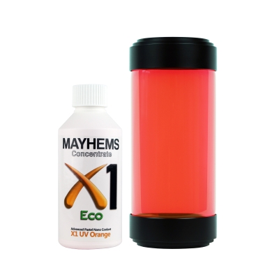 Mayhems - PC Coolant - X1 Concentrate - Eco Friendly Series, UV Fluorescent,  250 ml, Orange