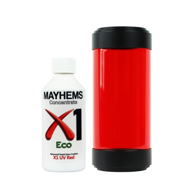 Mayhems - PC Coolant - X1 Concentrate - Eco Friendly Series, UV Fluorescent,  250 ml, Red